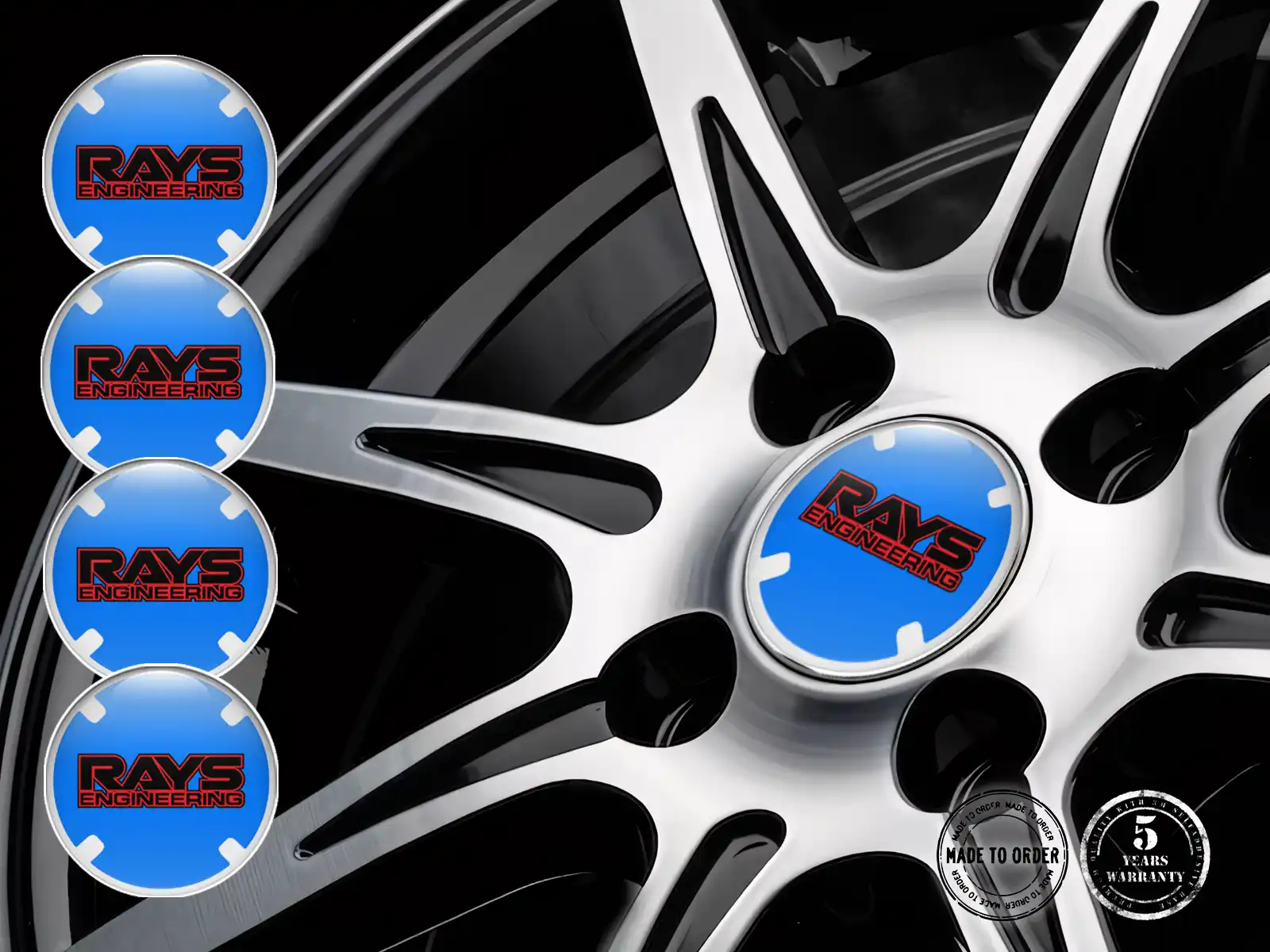 Rays Silikon-Sticker Stil Individuelle Radembleme